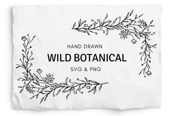 Download Botanical Corners SVG, Laser Engraving - Engraving Collection