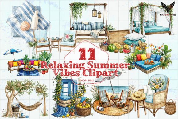 Download Relaxing Summer Vibes Clipart PNG - Summer vibes clipart Collection